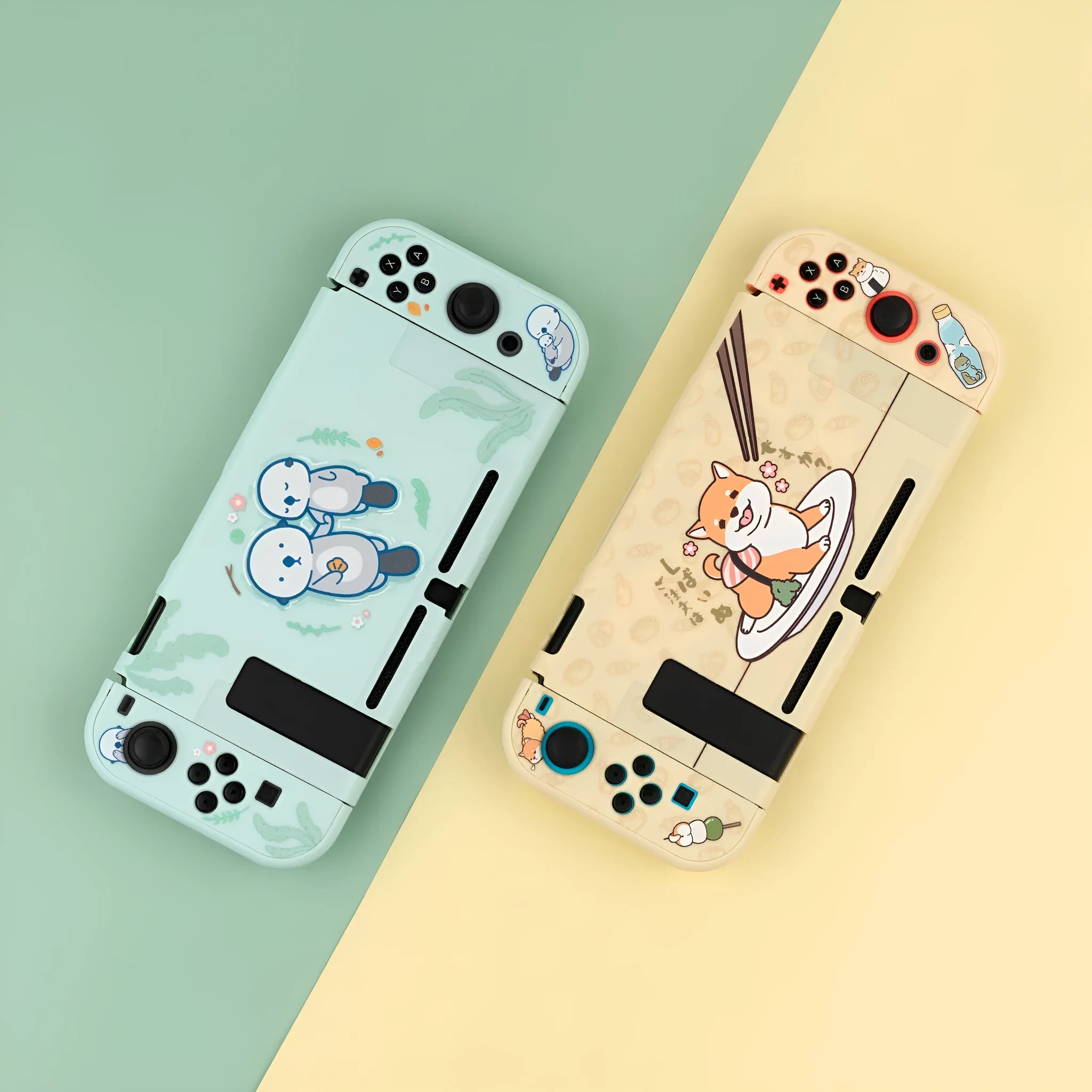 Nintendo Switch Lite protective case with hard PC shell and silicone back grip