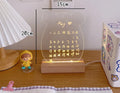 LED bedroom photo atmosphere light with optional message board designs including bear shape and long board variants