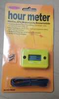 Waterproof induction hour meter with LCD display for motorcycle ATV motorboat gasoline engines
