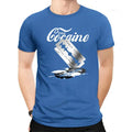 Men's super slim fit short sleeve T shirt with high collar in multiple colour options for casual wear
