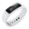 Couple sports electronic watch with LED display and silicone strap in pink colour option
