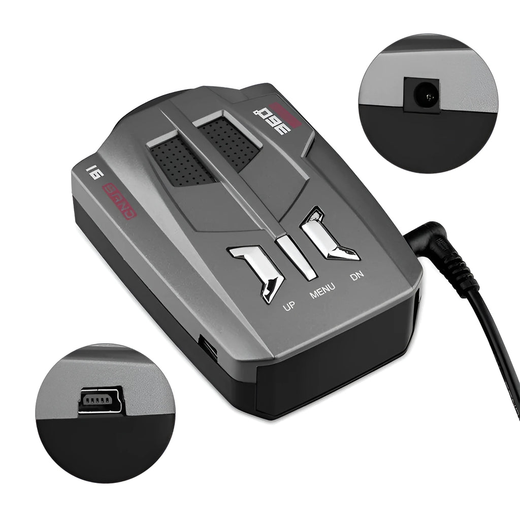 Radar speedometer with digital tube LED display and USB 2.0 interface for security systems