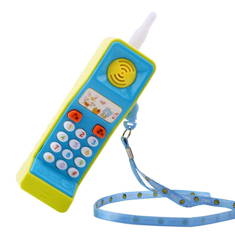 Children's educational toy with sound, light and cartoon animal design for ages 3+