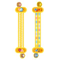Yellow plastic digital decomposition ruler for children's maths education