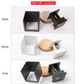 Square indoor corridor wall lamp with aluminium alloy shell in black, grey or white with adjustable colour temperature
