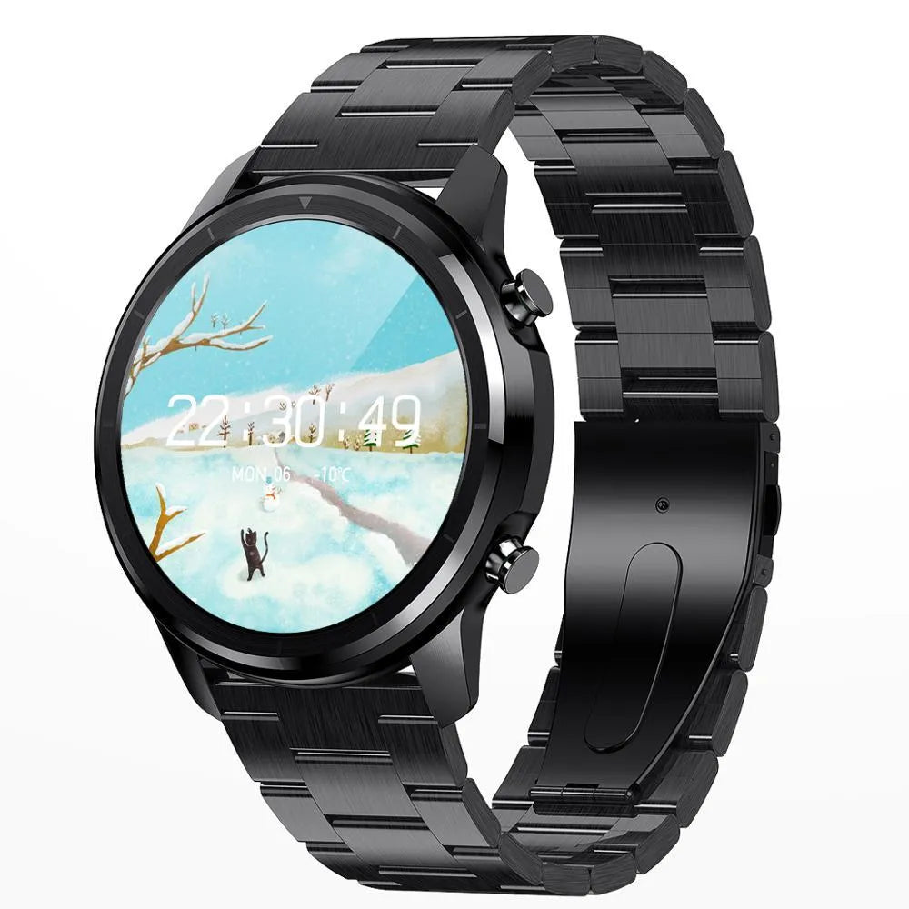 LEMFO LF26 smart fitness bracelet with 1.3-inch touch screen shown in Black colour