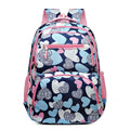 Student schoolbag with air pillow belt in blue colour option showing Oxford cloth construction