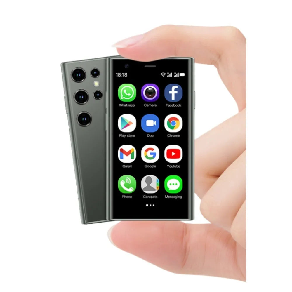 S23PRO & XS15 mini smartphone in black, green, or pink purple with 30cm screen