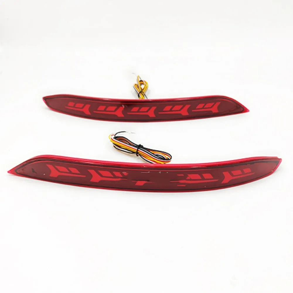 Volkswagen Sagitar rear bumper LED light with flowing water turn signal effect