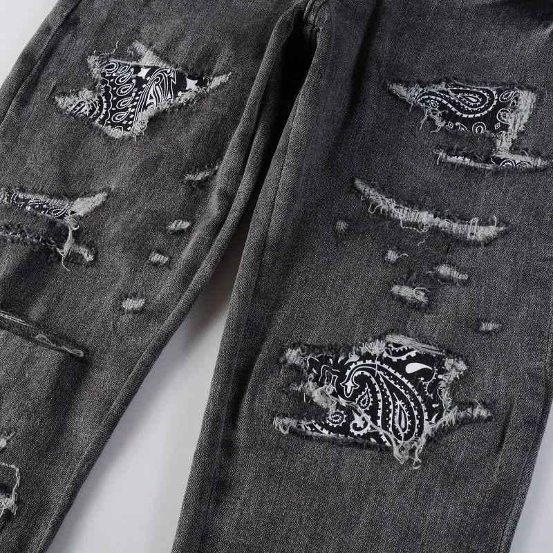 Stretch slim-fit skinny jeans in dark denim with mid waist and zip fly on a model