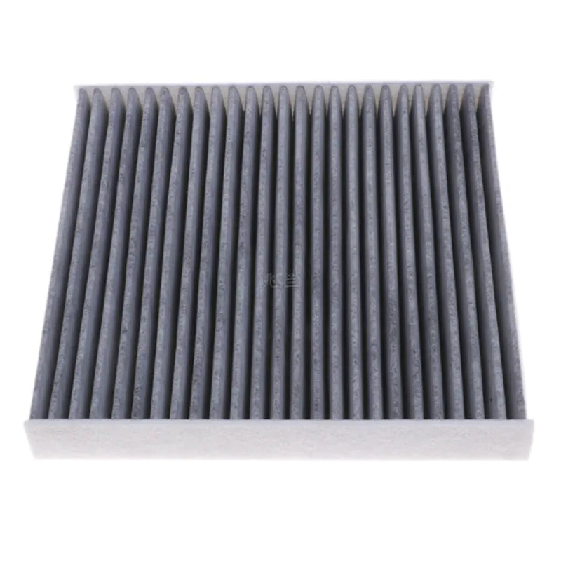 Grey grid-style car air conditioning filter element measuring 215x210x30mm for Geely vehicles