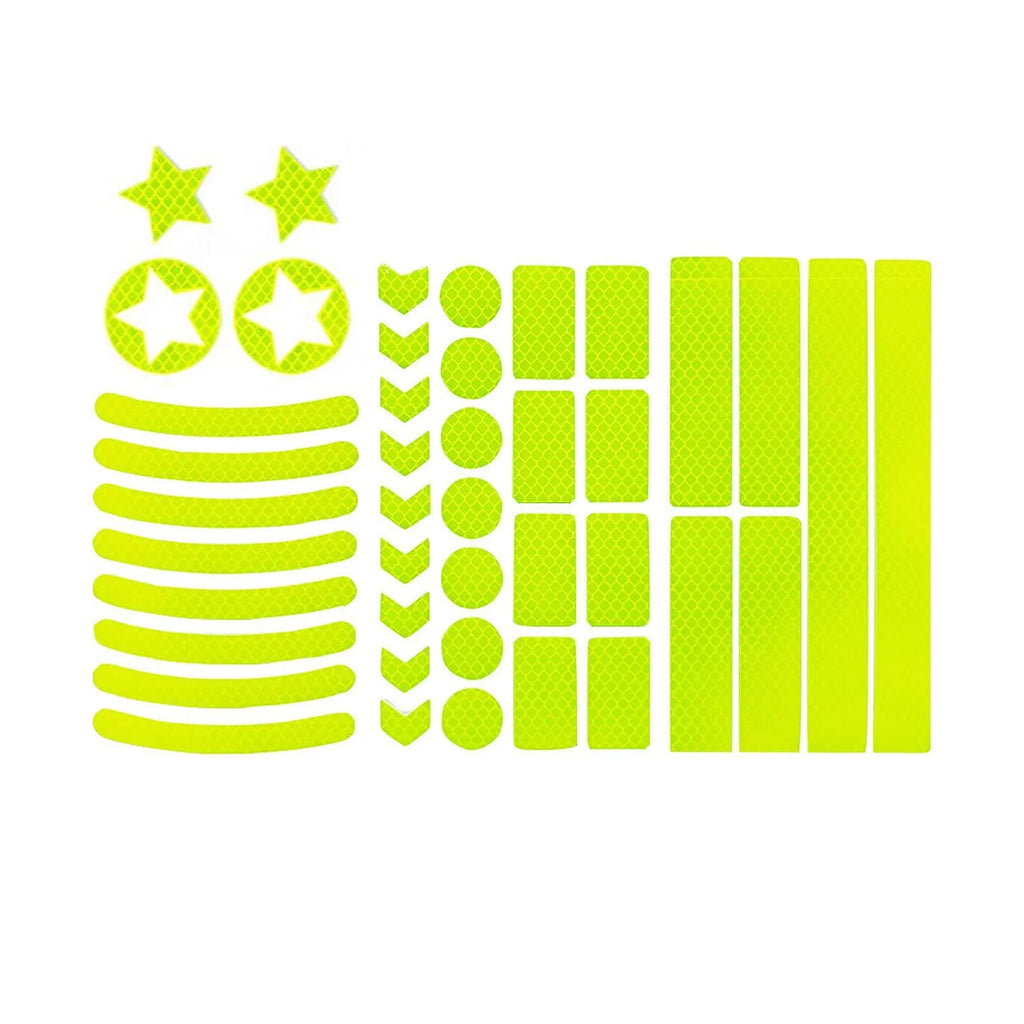 Bicycle reflective warning tape with geometric grid pattern in four colour options