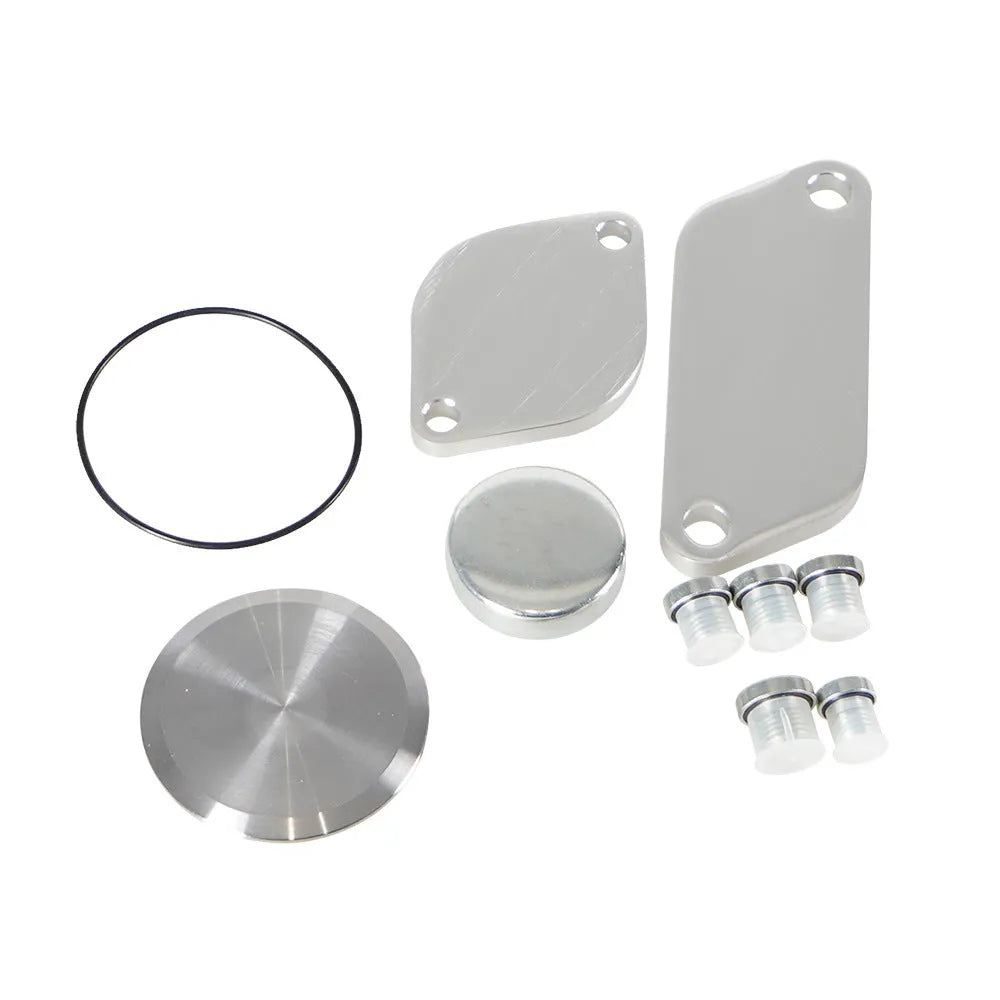 Silver aluminium alloy automotive valve cover engine component
