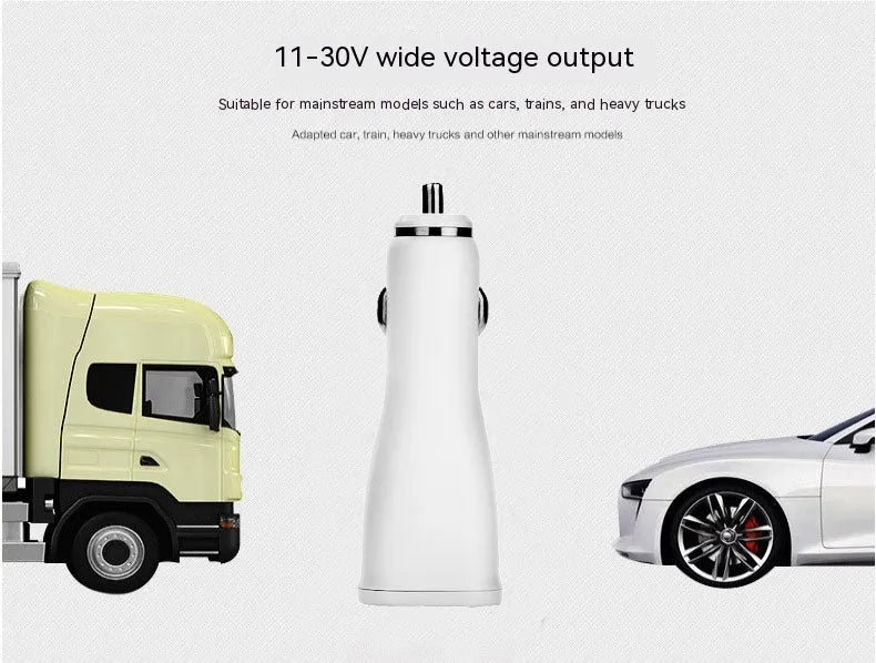 QC30 single-port USB car fast charger for smartphones and tablets with QC2.0 certification