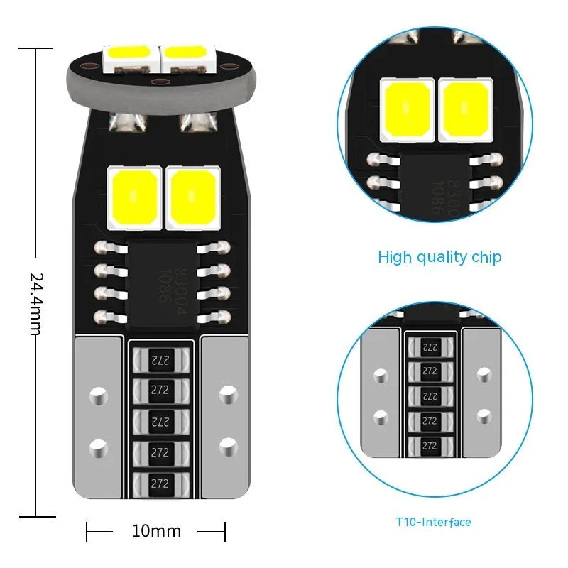 10mm diameter car licence plate light with IP68 waterproof rating and white illumination