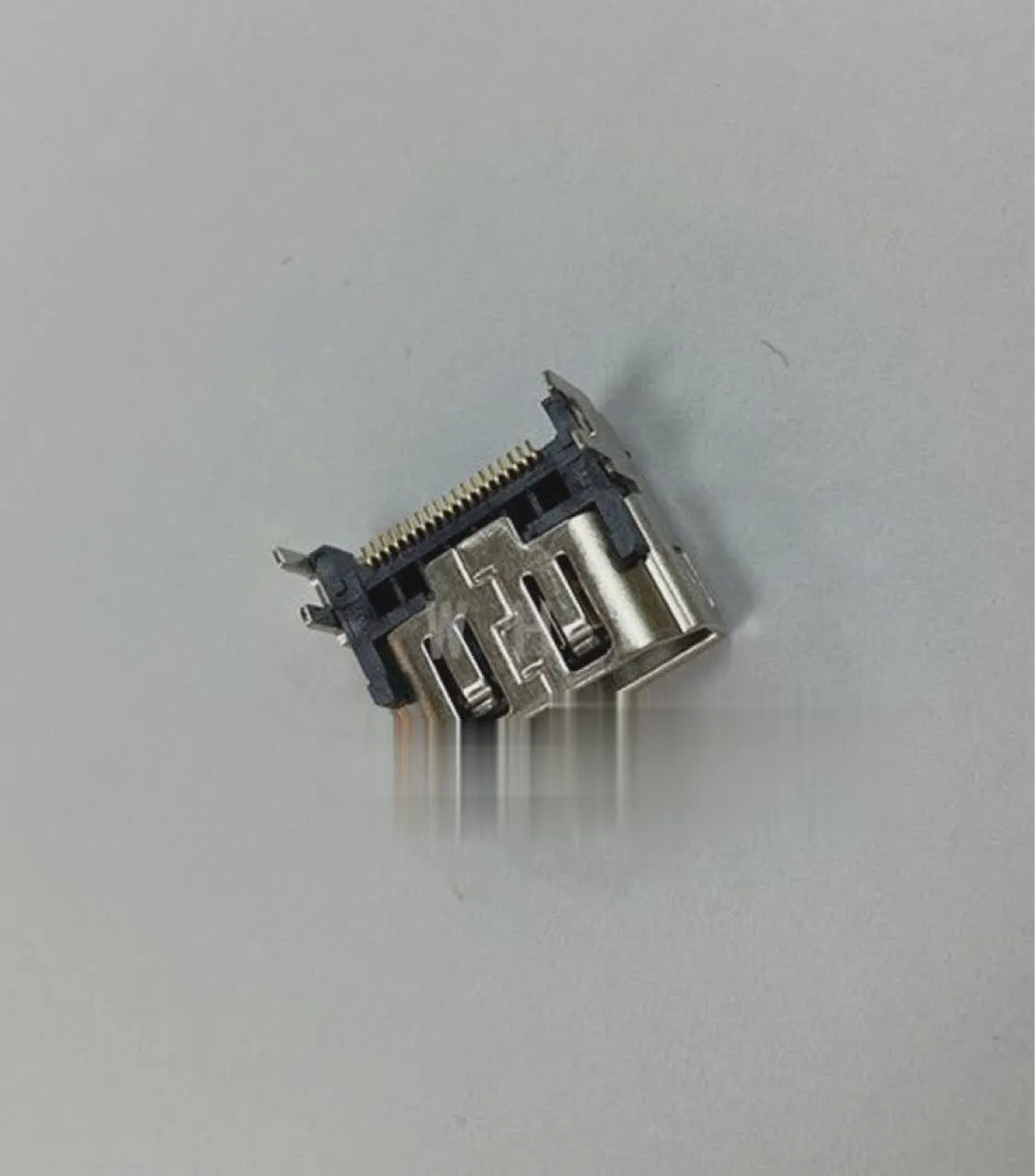 Silver HDMI interface host socket connector for computer TV game console video audio connection