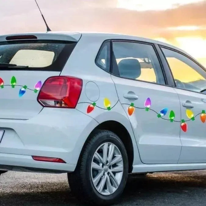 Christmas reflective magnetic paste light bulbs for car refrigerator garage decoration
