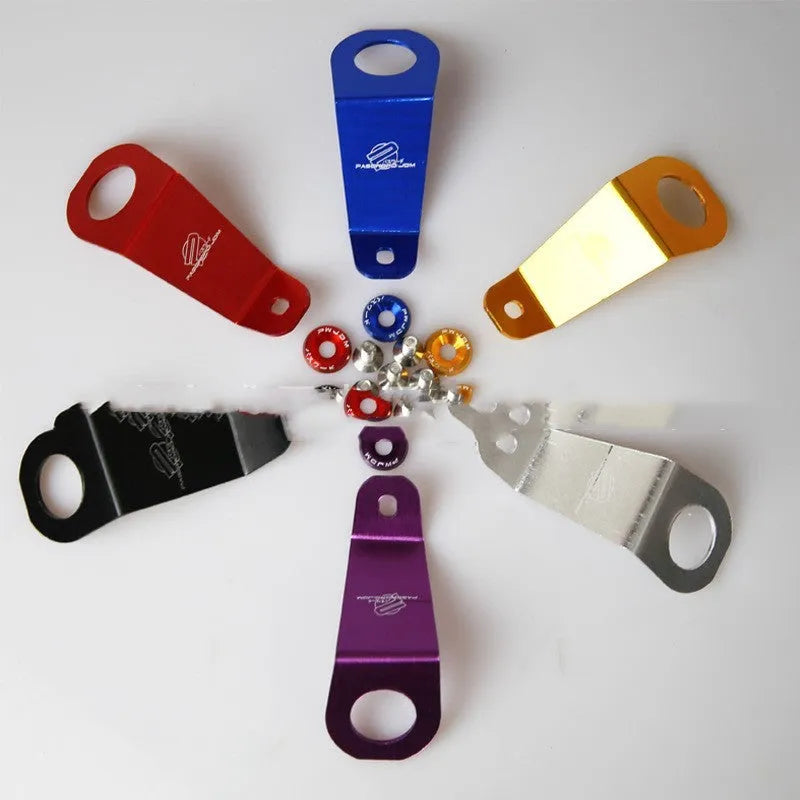 Aluminium alloy radiator mounting bracket for Honda Civic EG car modification in red colour