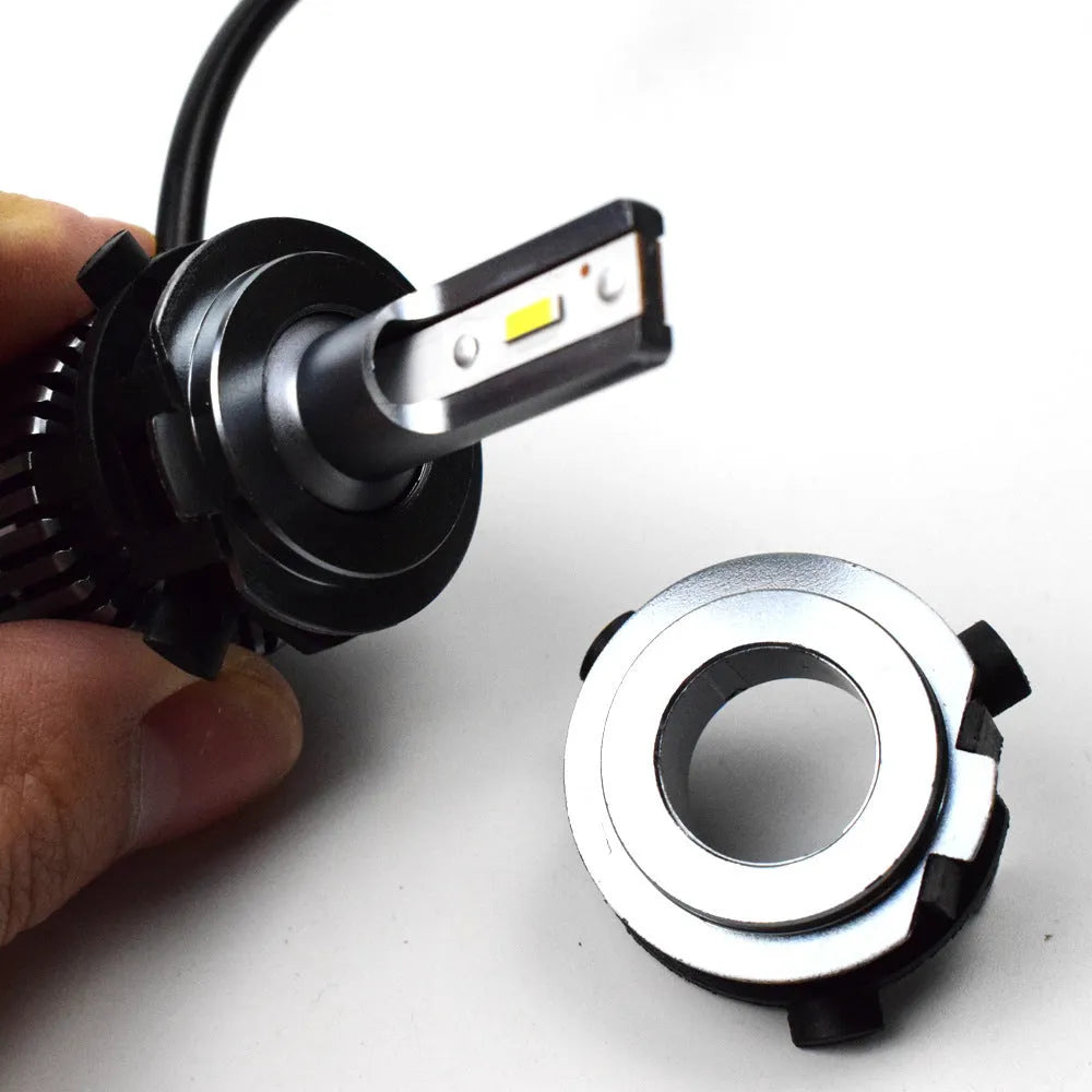 Black ABS plastic LED headlight card holder for car models including Gerui Qashqai and Kia Sportage.