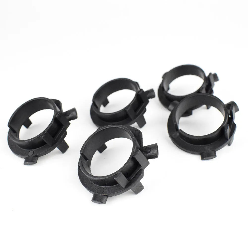 Black ABS plastic LED headlight card holder for car models including Gerui Qashqai and Kia Sportage.