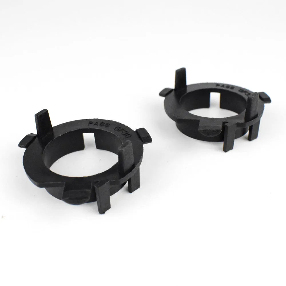 Black ABS plastic LED headlight card holder for car models including Gerui Qashqai and Kia Sportage.