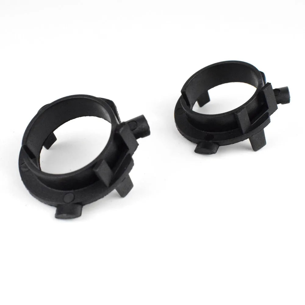 Black ABS plastic LED headlight card holder for car models including Gerui Qashqai and Kia Sportage.