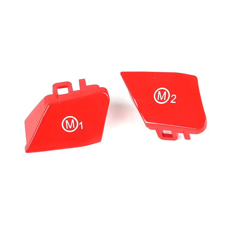 BMW steering wheel M1 M2 mode button accessories in red and blue options for F30 F34 models