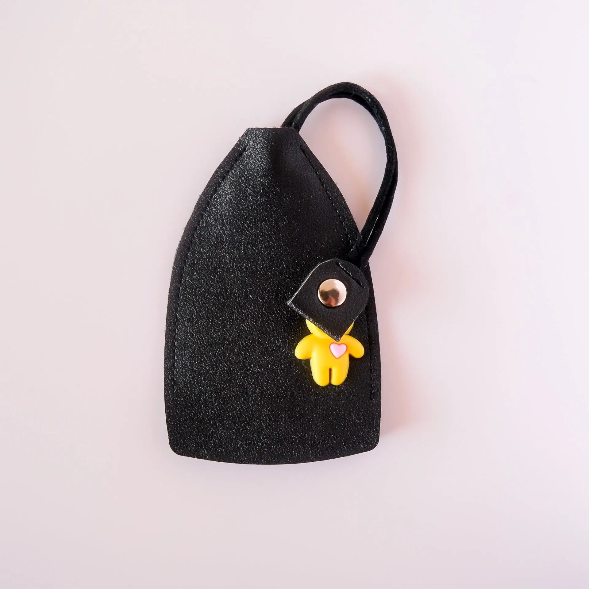 Car key case with RFID protection in black, wine red, sky blue, yellow, and pink colour options.