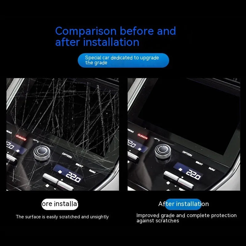 Transparent TPU protective film for BMW 3 Series interior central console and gear lever