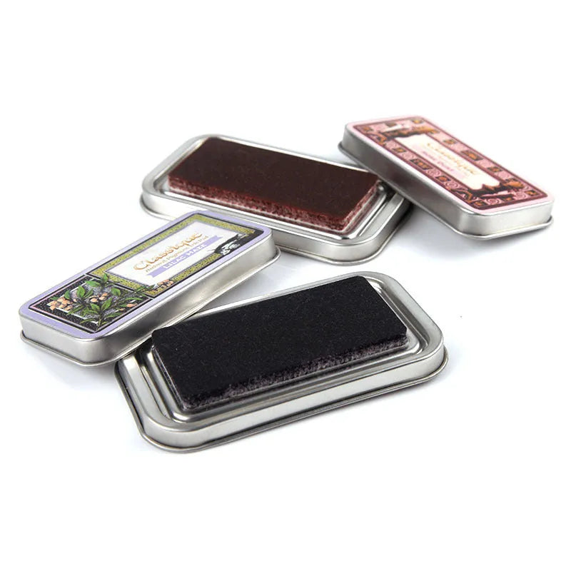 Rectangular oily ink stamp pad for DIY rubber stamps in five colour options