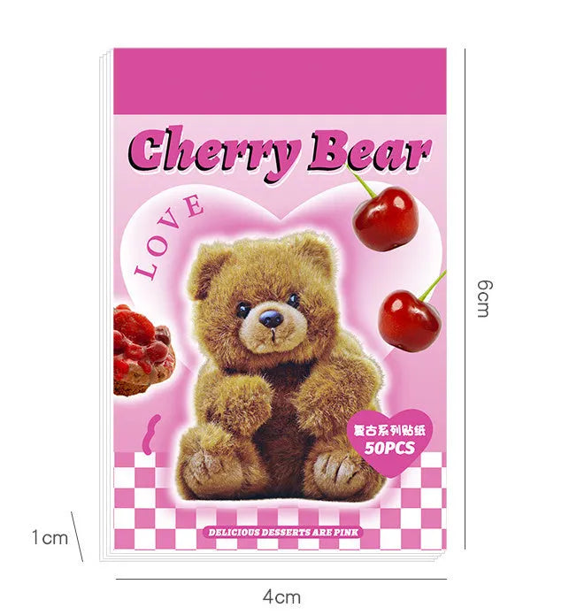American retro cartoon sticker book open to show colourful adhesive sheets.