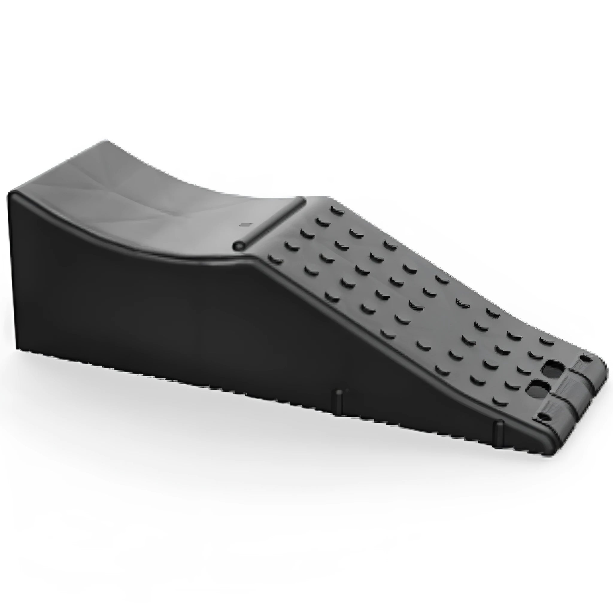 Black rectangular car boot protective floor mat with dimensions 55cm by 44cm.