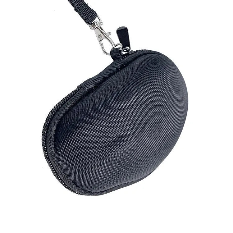 Black and grey Logitech M720 protective mouse case with EVA foam lining.
