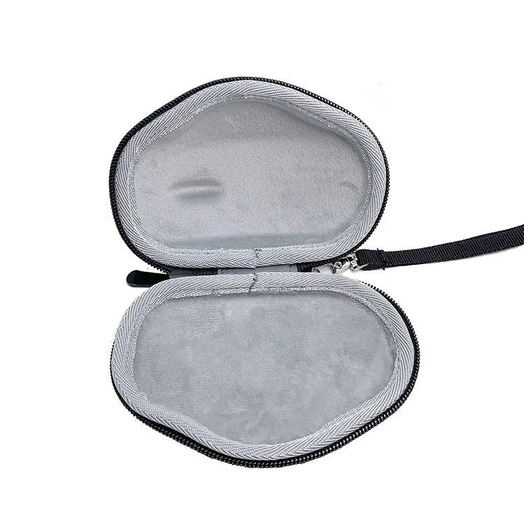 Black and grey Logitech M720 protective mouse case with EVA foam lining.