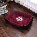 PP cotton pet nest in blue, 45cm size, with machine-washable cover for dogs and cats