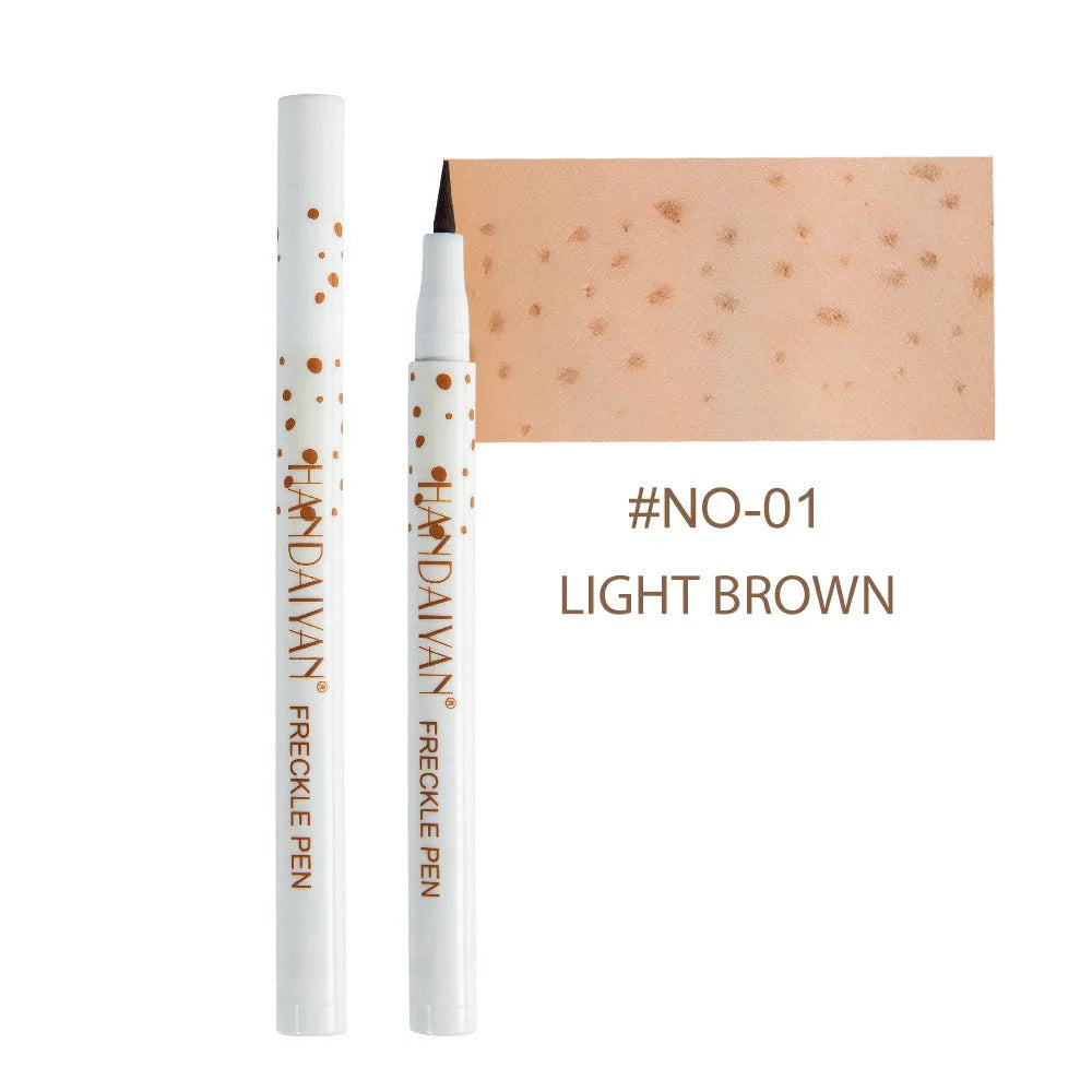 Dark brown freckle pen cosmetic marker for natural-looking waterproof freckles on face and body