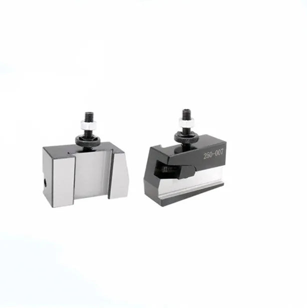 Machifit 250 series steel quick change wedge tool post and holder for mini woodworking or metalworking lathe.