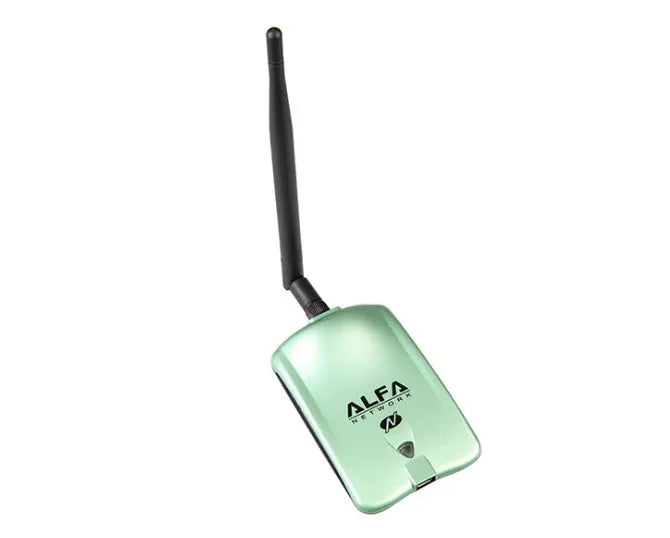 Alfa NIC wireless USB network adapter in shallow army green