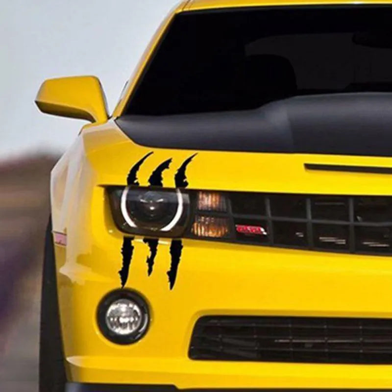 Ghost claw decoration car sticker, 37x9cm, in claw mark pattern on vehicle body