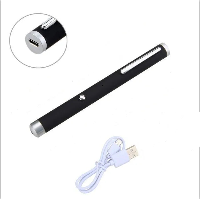 Green laser pointer pen with 5mW output in black, camouflage, or white colour options