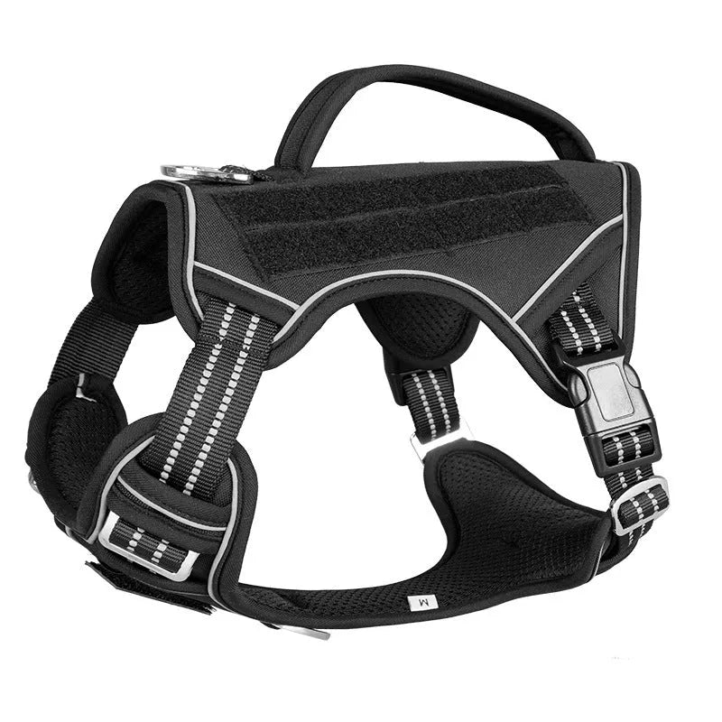 Oxford cloth tactical chest strap harness for working dogs in search and rescue operations