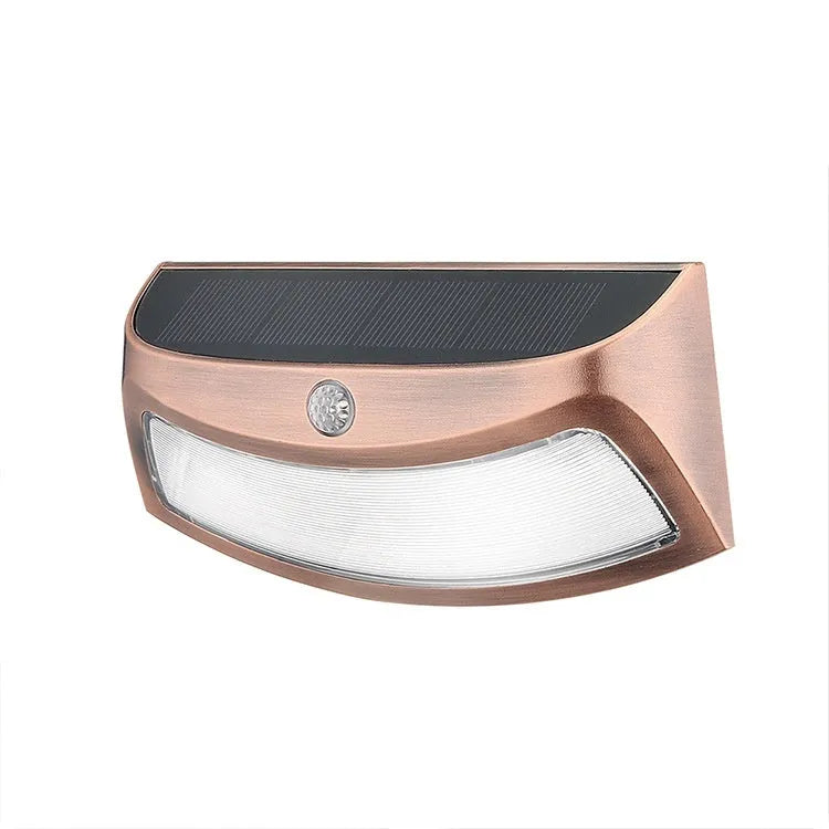 Solar outdoor retro smiling face wall light for garden courtyard decoration