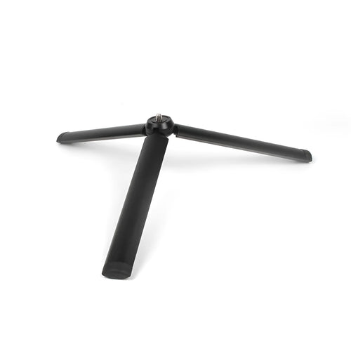 Black aluminium mobile phone tripod with handheld stabilizer grip for smartphone photography