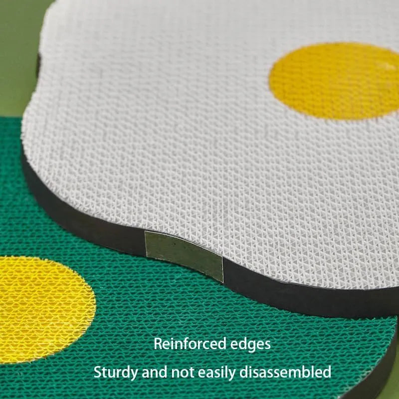 Wall mounted cat scratching board in four colour options measuring 40x37.3cm