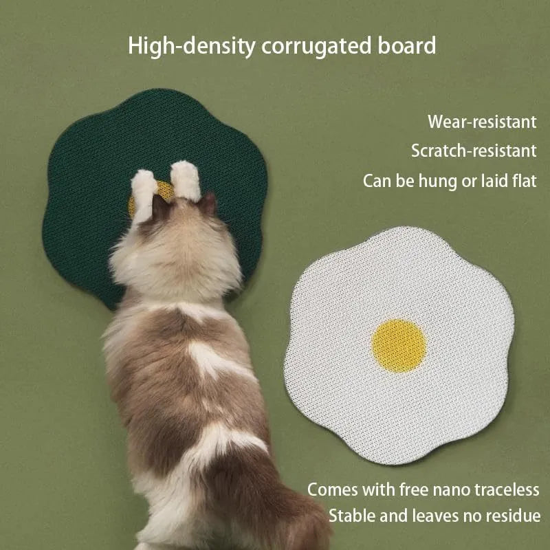 Wall mounted cat scratching board in four colour options measuring 40x37.3cm