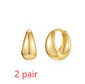 Brass diamond earclip earrings in geometric round design with golden tone colour options