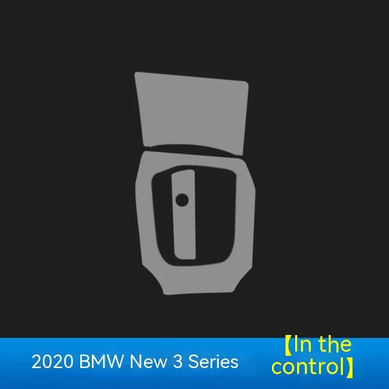 Transparent TPU protective film for BMW 3 Series interior central console and gear lever