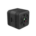 Black waterproof sports camera with microUSB port for 1080p HD video recording