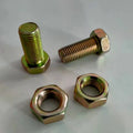 Polyester door fixing belt with metal screws and nuts for universal door latching and stopping.