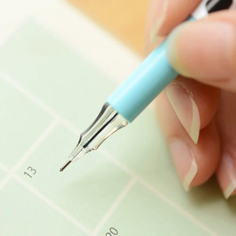 Cow print gel pen set showing 12 colours with 0.38mm fine tips